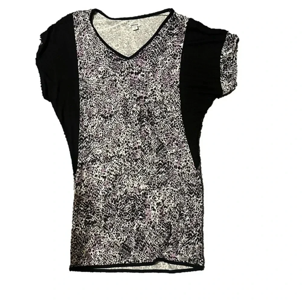 DKNY Short Sleeve Scatter Print Dress Size M - Picture 3 of 4